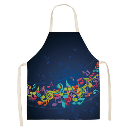 Tablier de cuisine multifonctionnel en coton et lin