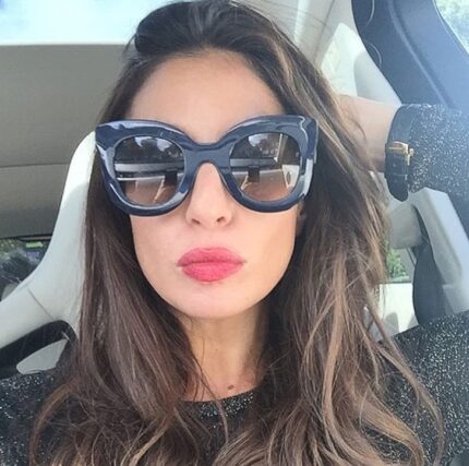 Lunettes de soleil aux couleurs dégradées et de style vintage à la mode pour femmes