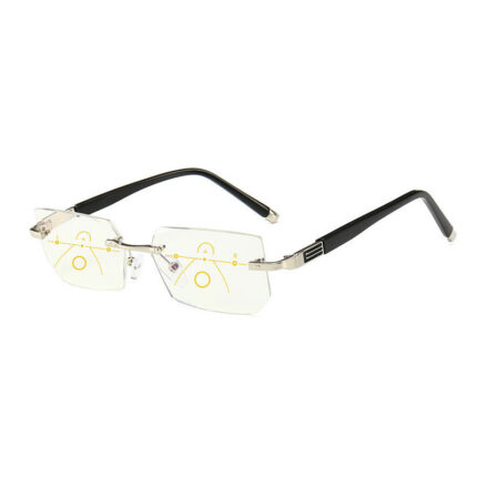 Lunettes presbyopes progressives à bord taillé en diamant pour hommes et femmes