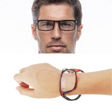 Lunettes de lecture pliantes à claquer au poignet de haute qualité
