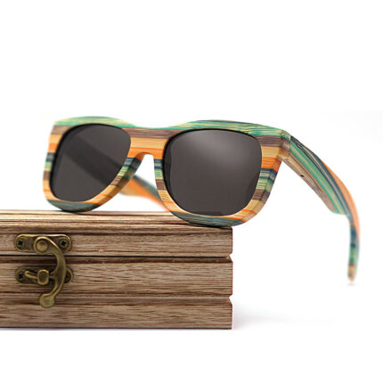 Lunettes en bambou et bois de nouvelles couleurs