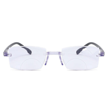 Lunettes de lecture sans cadre à bord taillé en diamant