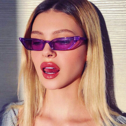 Lunettes de soleil sexy étroites à la mode pour femmes