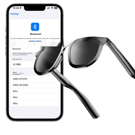 Lunettes intelligentes IA. Lunettes de soleil audio sans fil Bluetooth à la mode pour hommes et femmes