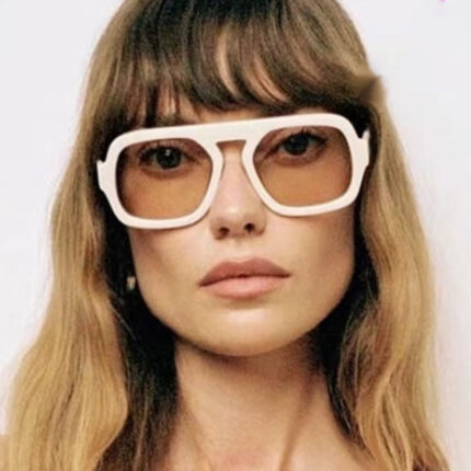 Lunettes de soleil simples et personnalisées à la mode pour femmes