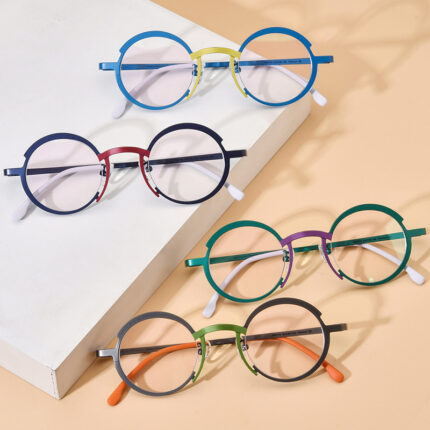 Lunettes de vue Borui multicolore en titane pur ultra-légère