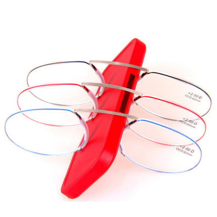 Lunettes de lecture à pince up à filament de poisson sans monture