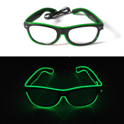 Verres lumineux décoration de fête. Lunettes à LED à la mode pour hommes et femmes