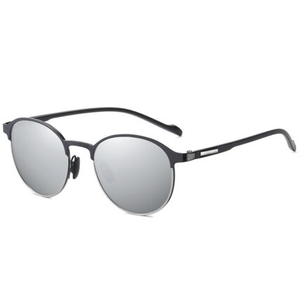 Lunettes de soleil métalliques polarisées à la mode pour hommes et femmes