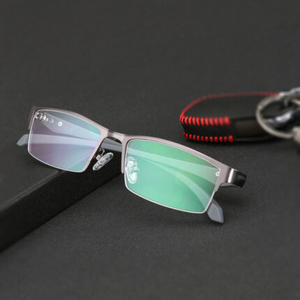 Lunettes en métal ultra-légères à la mode pour hommes et femmes