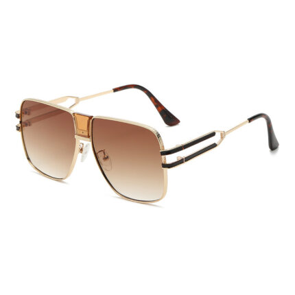 Lunettes de soleil carrées de personnalité à la mode pour hommes et femmes