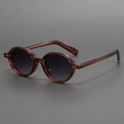 Lunettes de soleil rétro à monture ovale