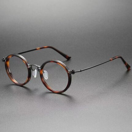 Lunettes de lecture anti-lumière bleue de style vintage et à cadre rond