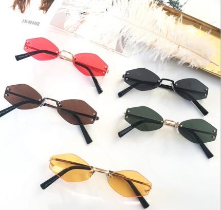 Lunettes de solei rétro ovale de style vintage