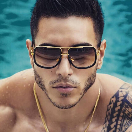 Lunettes de soleil chaudes carrées à la mode