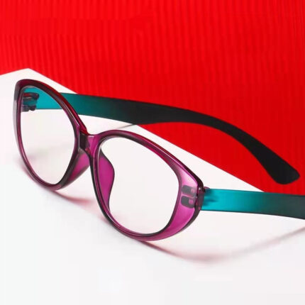 Lunettes de vue bicolores décontractées pour femmes presbytes