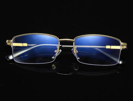 Lunettes de lecture à mémoire anti-lumière bleue à usage mixte à la mode pour hommes