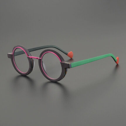 Lunettes ronde rétro et polyvalente à la mode